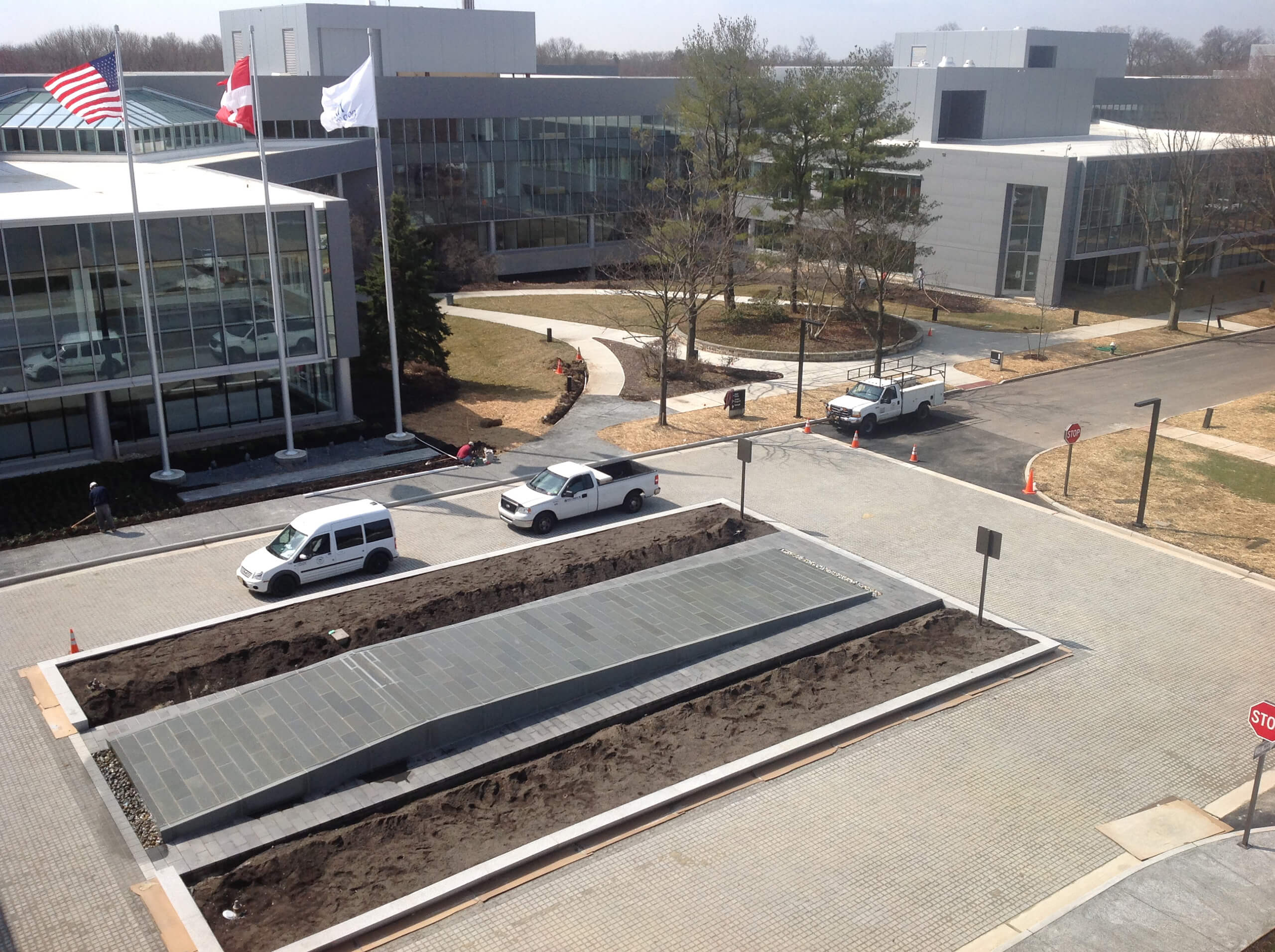 Waterfeature ready to flow